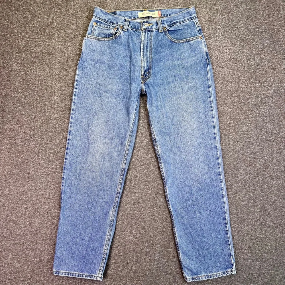 Levis 550 Jeans Mens 32x31 Blue Denim Relaxed Tapered Casual High Rise Retro Y2K